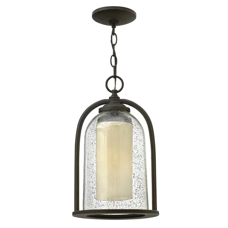 Oszczędź - Średnia latarnia wisząca Quincy Olejowany brąz HK-QUINCY8-M Elstead Lighting