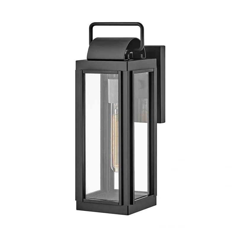 Oferta limitowana - Mała latarnia naścienna Sag Harbor Czarna Czarne HK-SAG-HARBOR-S-BK Elstead Lighting