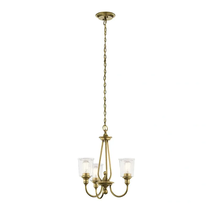 Żyrandol Waverly Naturalny mosiądz Naturalny mosiądz KL-WAVERLY3-NBR Elstead Lighting - Dodatkowy rabat