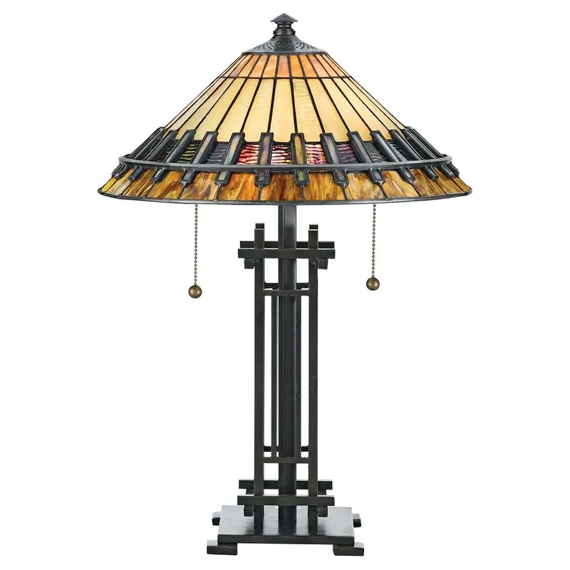 Bezpieczna płatność - Lampa stołowa Chastain Vintage brąz QZ-CHASTAIN-TL Elstead Lighting