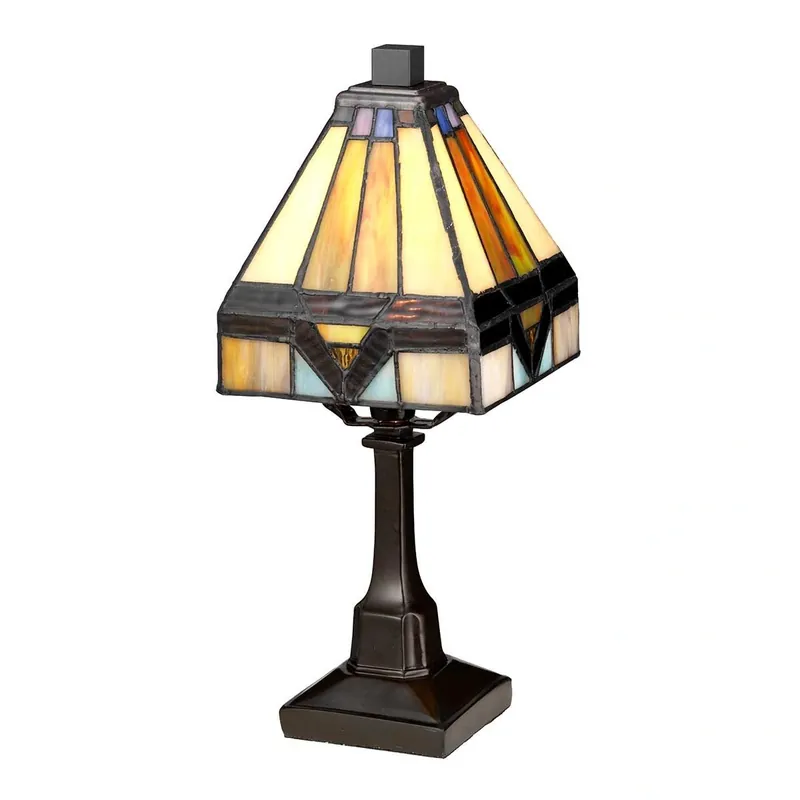Oszczędź teraz | Mała lampa stołowa Holmes Vintage brąz QZ-HOLMES-TL Elstead Lighting