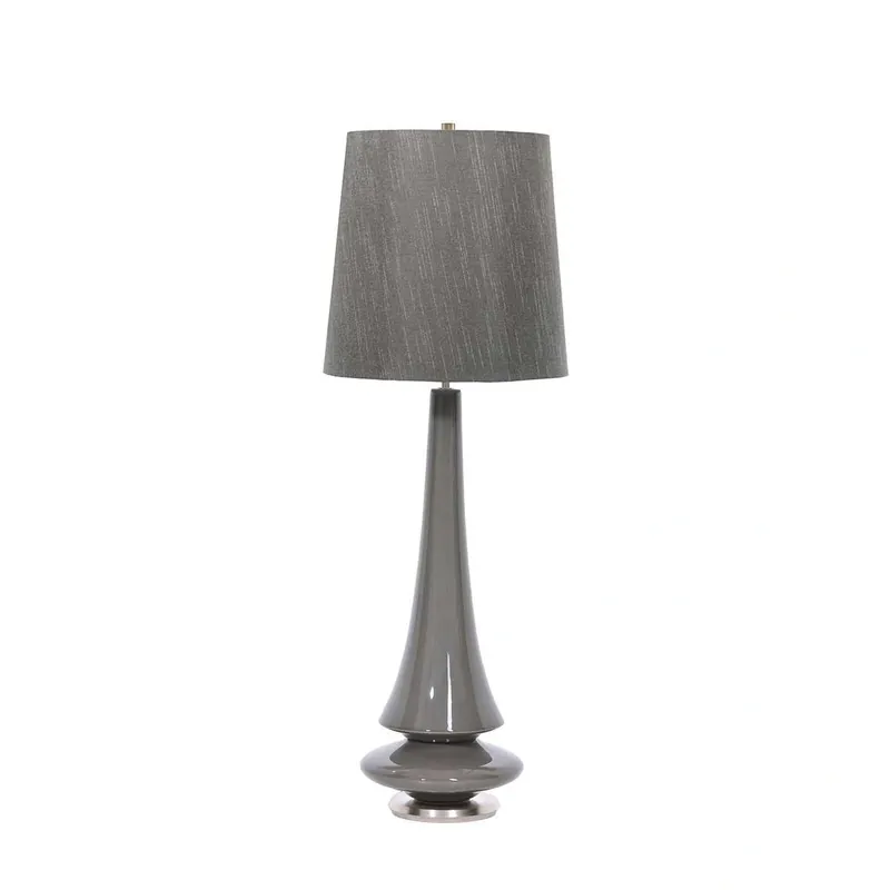 Lampa stołowa Spin Szara Szare SPIN-TL-GREY Elstead Lighting | Top produkt