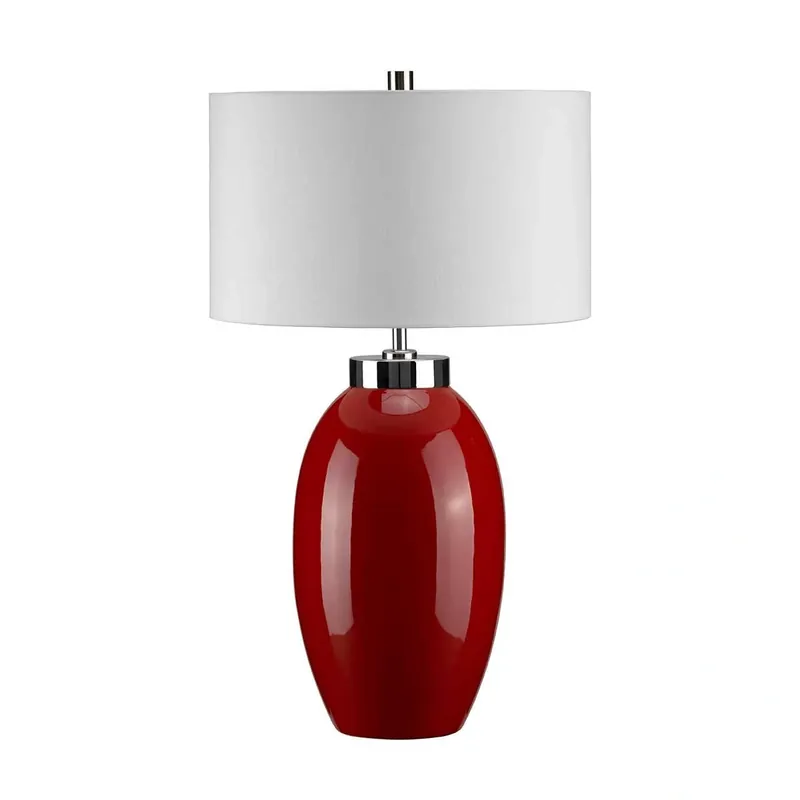 Mała lampa stołowa Victor Czerwona Czerwone VICTOR-SM-TL-RD Elstead Lighting - Właśnie dodano