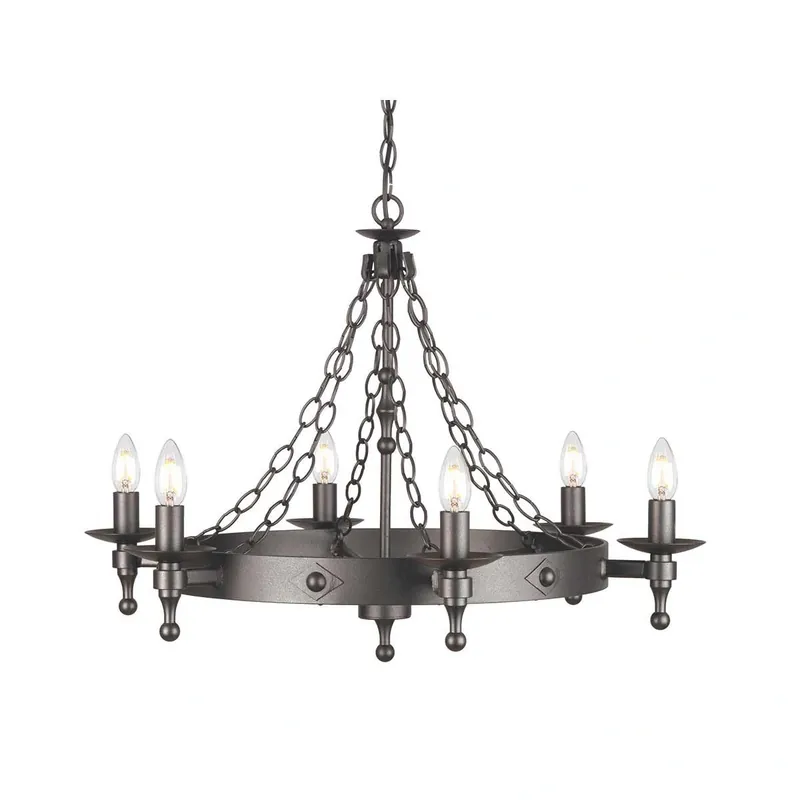 Żyrandol Warwick Grafitowa czerń WR6-GRAPHITE Elstead Lighting - Prosto z fabryki