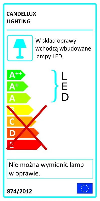 Oferta limitowana | CANDELLUX SVEN LAMPA SUFITOWA PLAFON 43 24W LED 4000K ZLOTY 98-73174