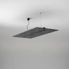 Ostatnia szansa - AQfelt WAVE RAFTER points 86 LED section M927 50° zwieszany czarny + panel popielaty 59900-M927-WB-00-A2 AQForm