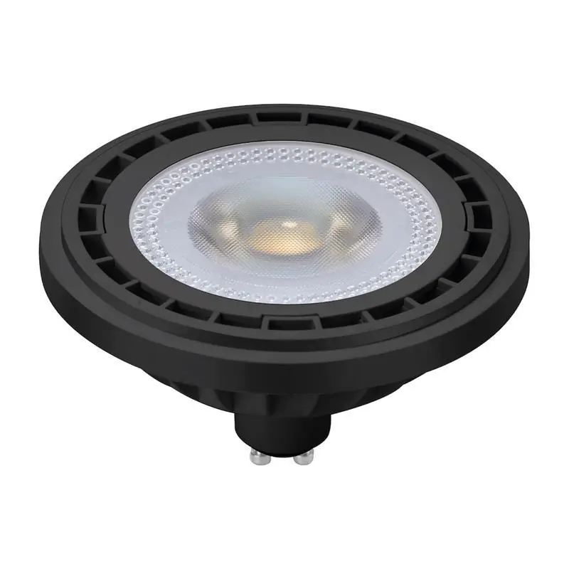 Żarówka LED 12W AR111 GU10 4000K czarna - Mega okazja