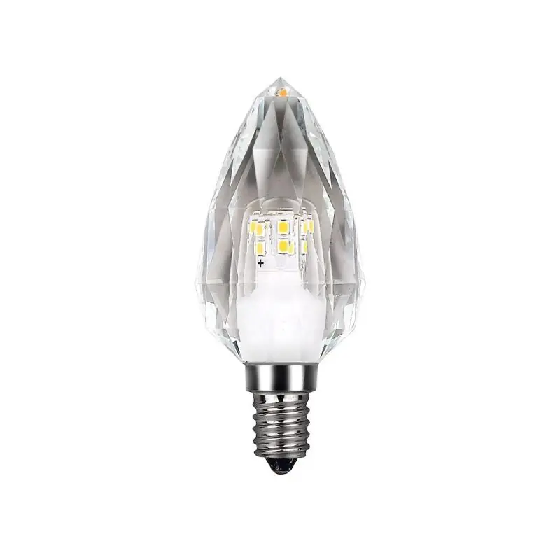 Mega okazja - Żarówka LED 4W E14 świeczka 4000K kryształ