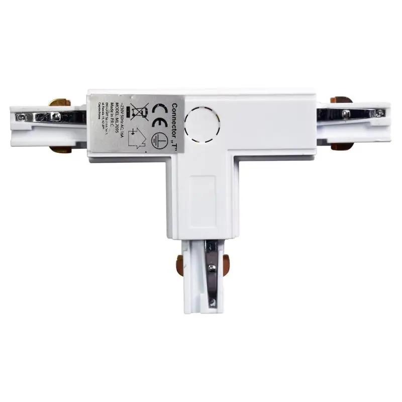 Ekspresowa dostawa - Łącznik Lampy Track Light Biały 3-obwodowy Typ T UR