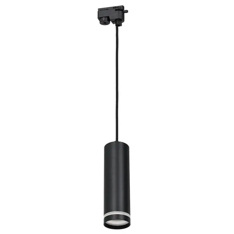 Pipe Ring Track Pendant Light czarna 1xGU10 | Rabat