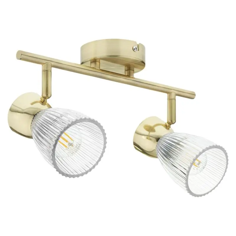Lampa sufitowa BEST złota 2xE14 - Oszczędź