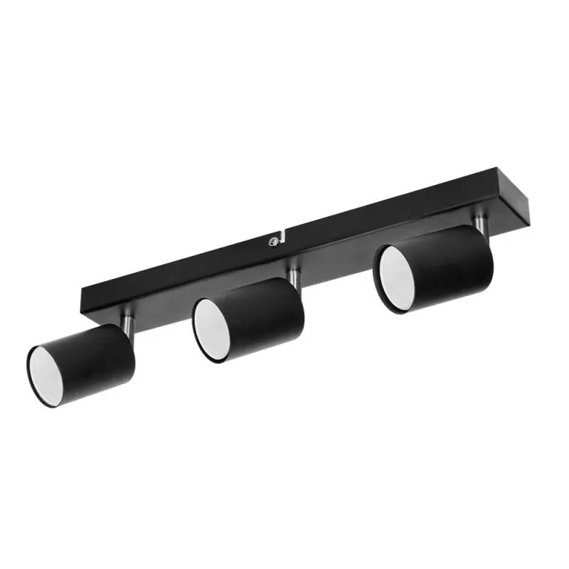 DOA SP 3, oprawa ścienno-sufitowa, GU10 max. 3x50W, IP20, czarna - Superoferta