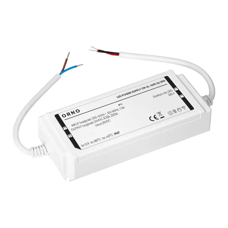Szybka wysyłka | Zasilacz LED, hermetyczny, 24V, 200W, IP67