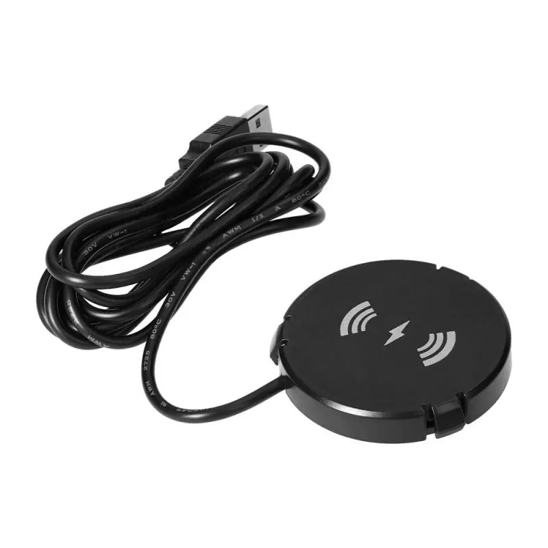 Świetna oferta - Bezprzewodowa ładowarka indukcyjna podblatowa, 10W, standard Qi V1.2, czarna