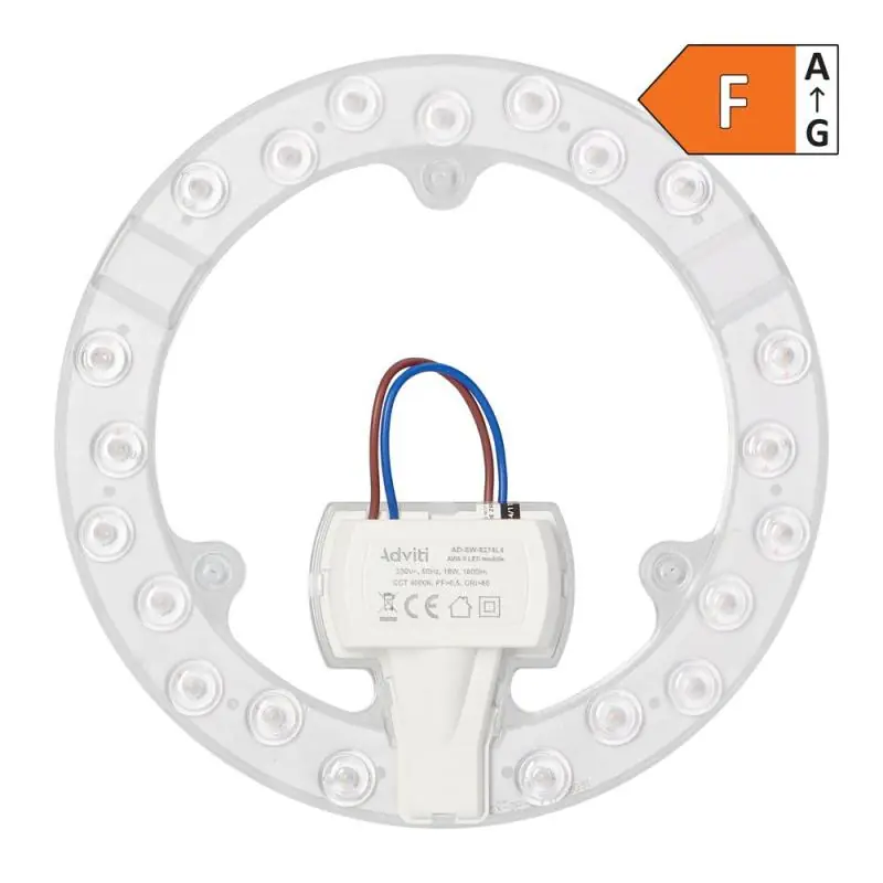 AVIS II LED 18W, panel świetlny, 1800lm, 4000K, 3 neodymowe magnesy, Ø 176 | Nowość w sprzedaży