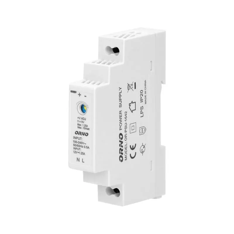 Skorzystaj z oferty | Zasilacz na szynę DIN 12VDC 1,25A 15W OR-PSU-1642