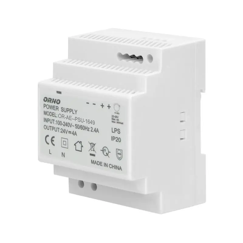 Zasilacz na szynę DIN 24VDC 4A 100W OR-PSU-1649 - Spiesz się