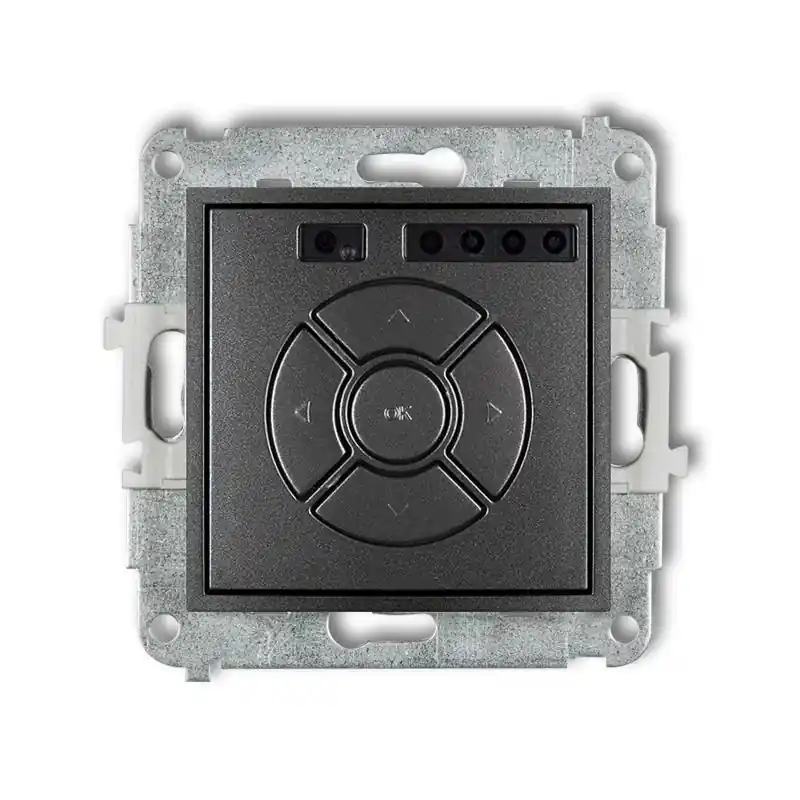 Produkt ceniony przez klientów - Karlik Mini grafitowy - elektroniczny sterownik roletowy - 11MSR-1