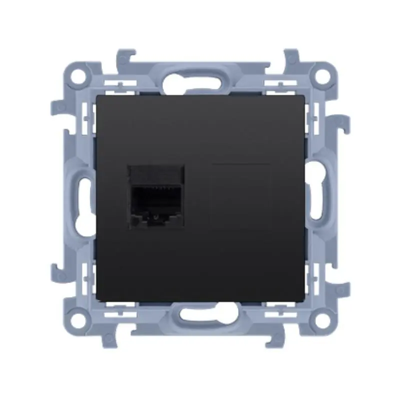 Oferta dnia | Simon 10 czarny - gniazdo telefoniczne x1 CT1.01/49