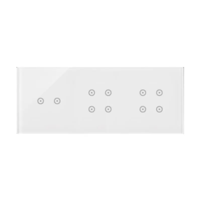 Simon 54 Touch - Panel dotykowy 3 moduły 2 pola dotykowe poziome, 4 pola dotykowe, 4 pola dotykowe, biała perła - Hit sprzedażowy