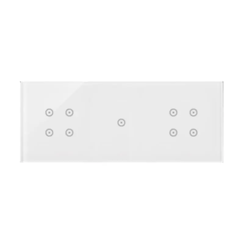 Nowość w ofercie - Simon 54 Touch - Panel dotykowy 3 moduły 4 pola dotykowe, 1 pole dotykowe, 4 pola dotykowe, biała perła
