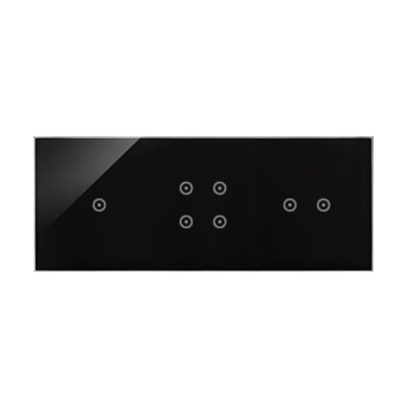 Simon 54 Touch - Panel dotykowy 3 moduły 1 pole dotykowe, 4 pola dotykowe, 2 pola dotykowe poziome,zastygła lawa - Oferta dnia