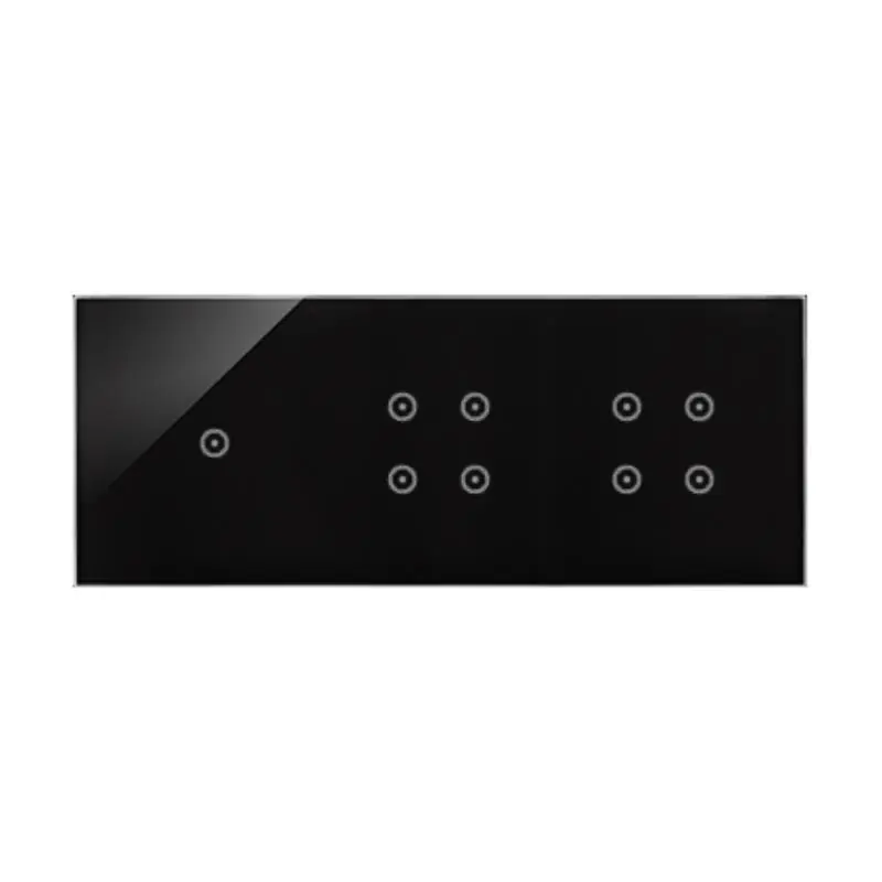 Top produkt | Simon 54 Touch - Panel dotykowy 3 moduły 1 pole dotykowe, 4 pola dotykowe, 4 pola dotykowe, zastygła lawa