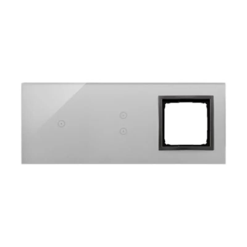 Super okazja | Simon 54 Touch - Panel dotykowy 3 moduły 1 pole dotykowe, 2 pola dotykowe pionowe, otwór na osprzęt Simon 54, burzowa chmura
