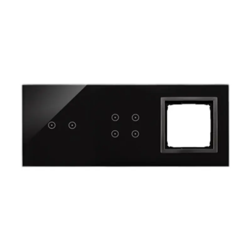 Simon 54 Touch - Panel dotykowy 3 moduły 2 pola dotykowe poziome, 4 pola dotykowe, otwór na osprzęt Simon 54, zastygła lawa - Ulubieniec klientów