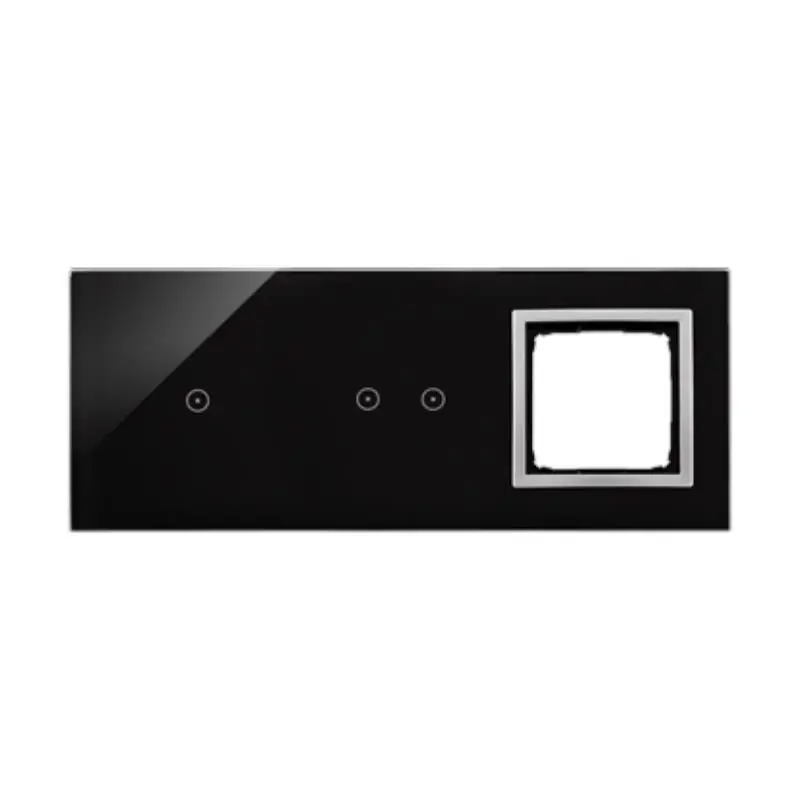 Właśnie dodano | Simon 54 Touch - Panel dotykowy 3 moduły 1 pole dotykowe, 2 pola dotykowe poziome, otwór na osprzęt Simon 54, księżycowa lawa