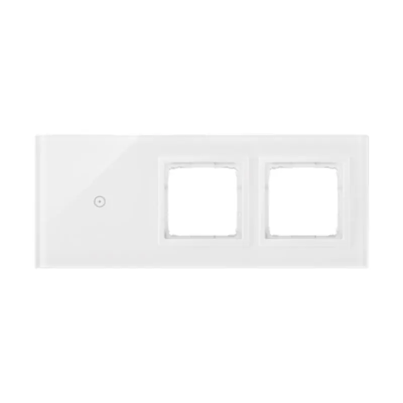 Już w sprzedaży - Simon 54 Touch - Panel dotykowy 3 moduły 1 pole dotykowe, otwór na osprzęt Simon 54, otwór na osprzęt Simon 54, biała perła