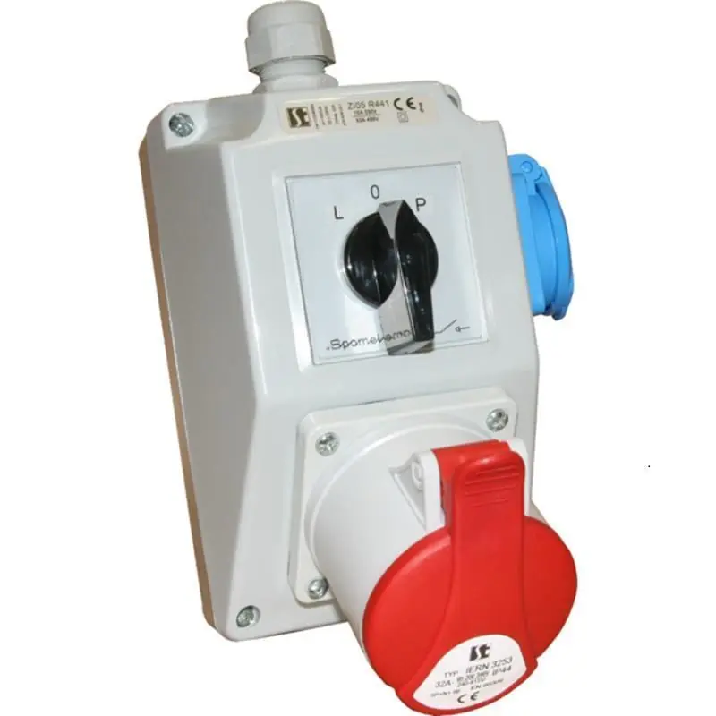 Łącznik z gniazdem L-0-P 16A/5 1x230V ZI03R221 | Od ręki