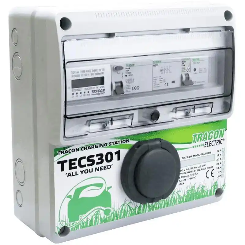 Stacja ładowania pojazdów elektrycznych 32A 22kW TECS301 | Nie zwlekaj