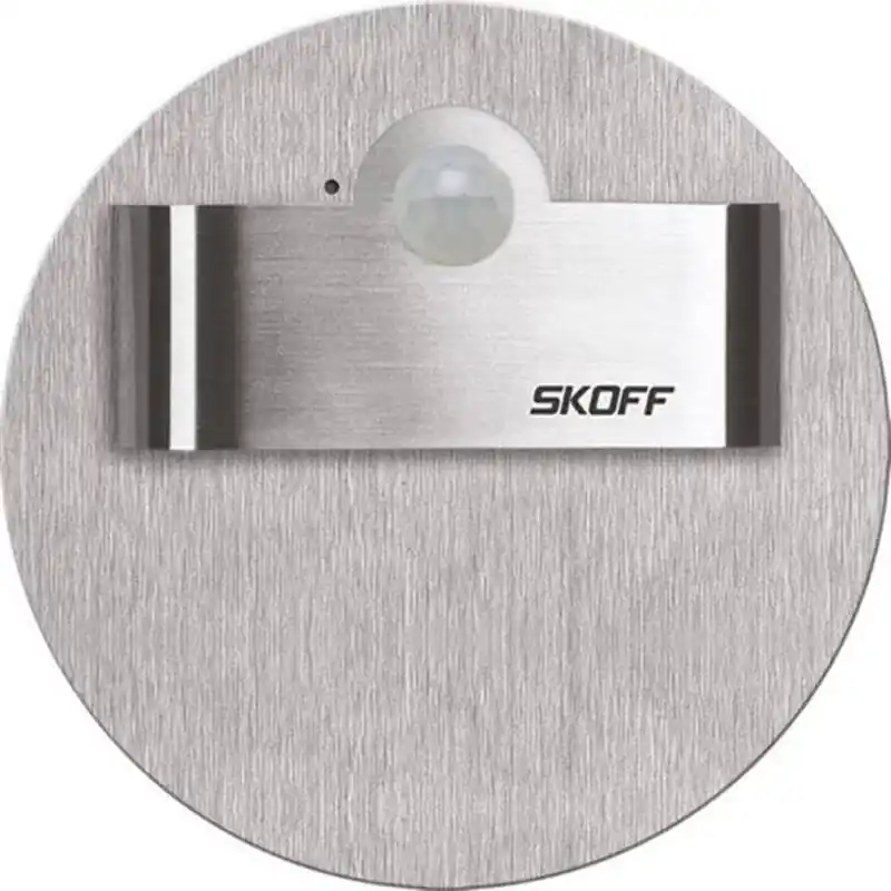 Oferta promocyjna - Oprawa schodowa LED Rueda Short PIR 120 szlif Inox 10V IP20 6500K SKOFF
