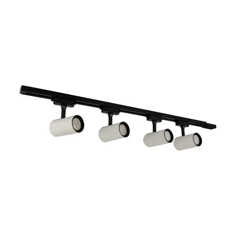 Oprawa do szynoprzewodu (4 szt.) + szynoprzewód LUTER 4xGU10 biała | Oferta