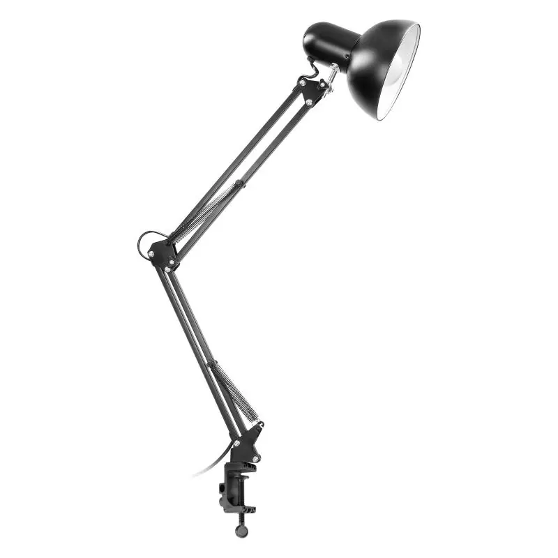 DEON, lampa biurkowa przykręcana, 60W, E27, stalowa, czarna | Cena po obniżce
