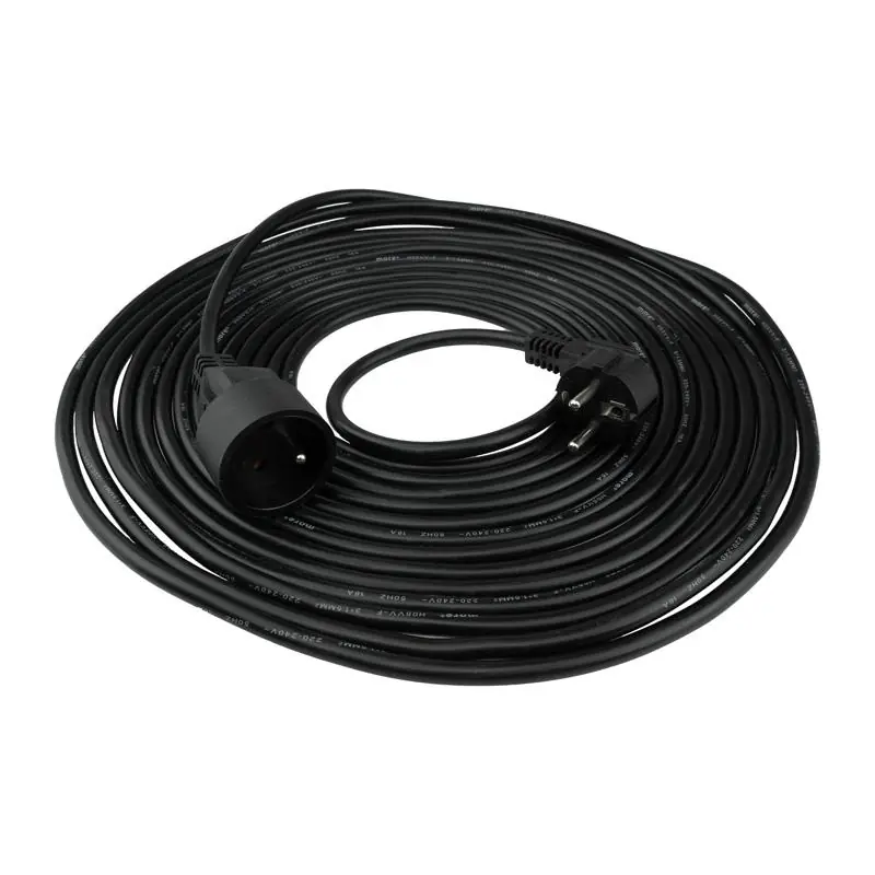 Taniej | Przedłużacz 1 gniazdo 10m z/u 3x1.5mm2 czarny