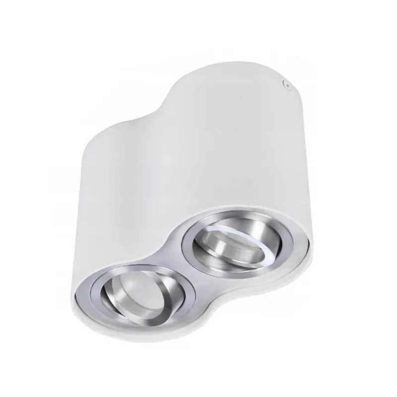Ostatnia szansa | Bross 2 lampa tuba AZzardo Biały / Aluminium