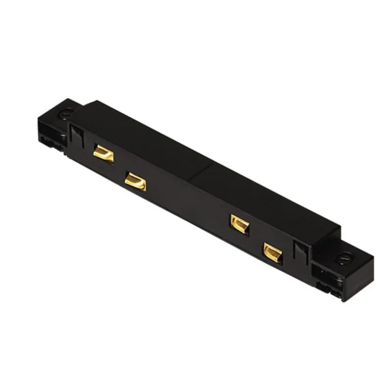 Klienci polecają - Łącznik prosty zasilający do szyny oświetleniowej Alfa track magnetic straight connector 180 AZzardo Czarny