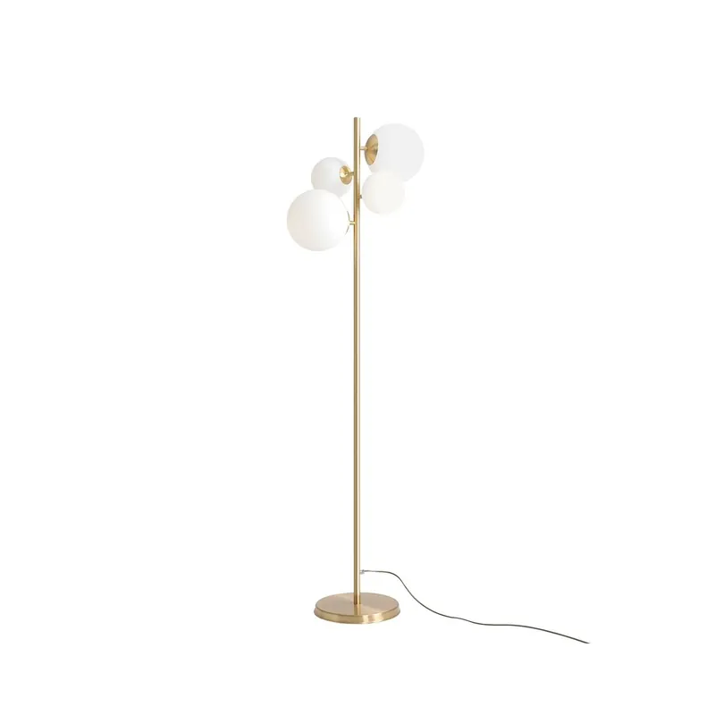 Bloom Brass lampa stojąca Aldex Biały / Mosiądz - Hit