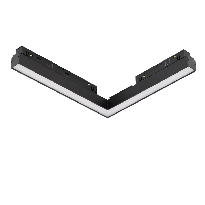 Wysyłka od ręki - ALFA SAGA TRACK MAGNETIC 2LINE CORNER A 24W CCT SWITCH DIM czarny AZzardo