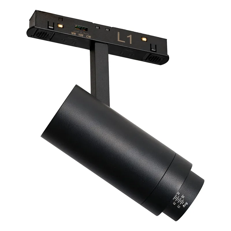 ALFA OPTICA TRACK MAGNETIC 2LINE 12W CCT SWITCH DIM czarny AZzardo | Outlet
