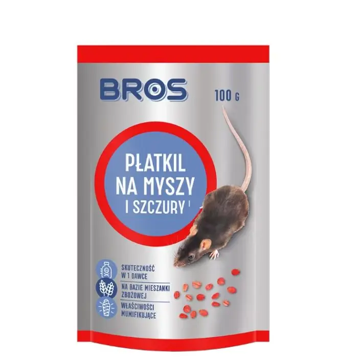 Płatkil na myszy i szczury 100g - doypack BROS1964 | Ekspresowa wysyłka