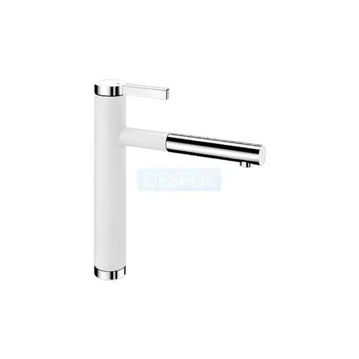 Szybka wysyłka - Bateria zlewozmywakowa blanco linee-s kolor chrom/biały z wyciąganą wylewką wysyłka po przedpłacie 0 518441