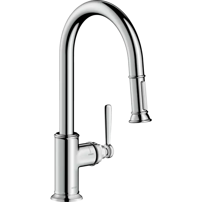 Montreux bateria kuchenna 180 z wyciąganą wylewką chrom 16581000 | Najlepsza cena