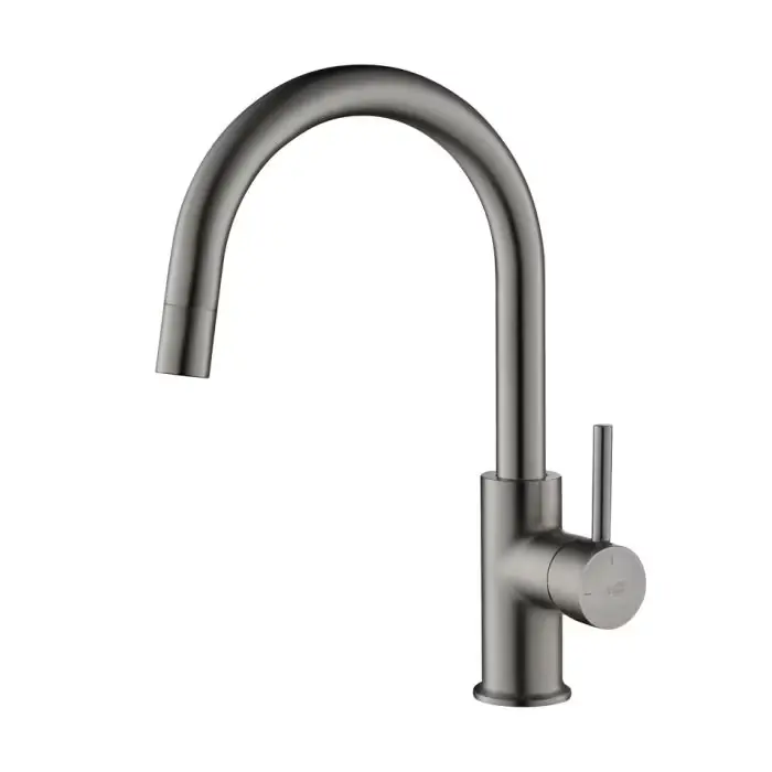 Bateria kuchenna z wyciąganą wylewką plaza grafit (gun metal) PLAZA GRAFIT | Nie zwlekaj