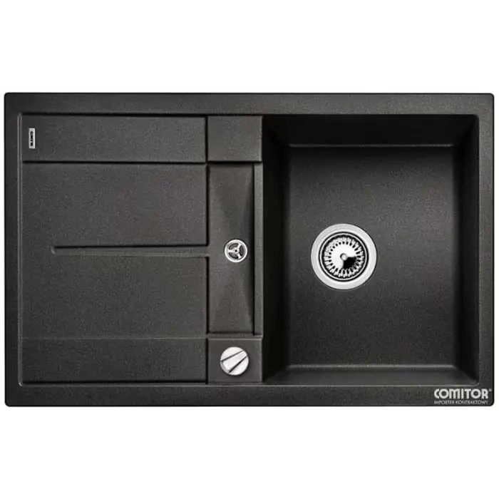 Zlewozmywak blanco metra 45 s silgranit puradur, kolor antracyt z korkiem automatycznym, wysyłka po 513035 - Świetna cena