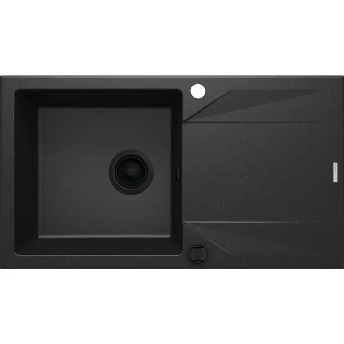 Zlew evora grafit metalik granit 1k z/o 780x440x193, 3,5" + osprzęt space-saver nero ZQJ G113 - Łatwy zwrot