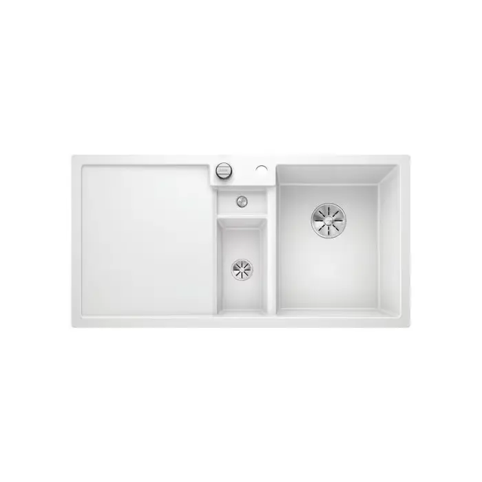 Wysoka jakość - Zlewozmywak collectis 6s silgranit puradur biały z pojemnikiem, korkami in-fino i korkiem aut. 523348