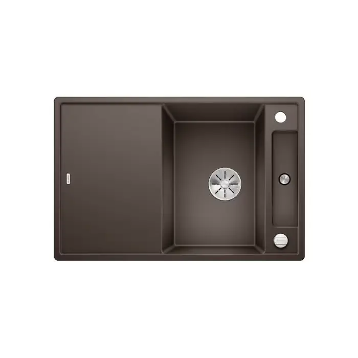 Produkt premium | Zlewozmywak axia iii 45s silgranit puradur kawowy z korkiem infino, korkiem aut. i deską szklaną 523192
